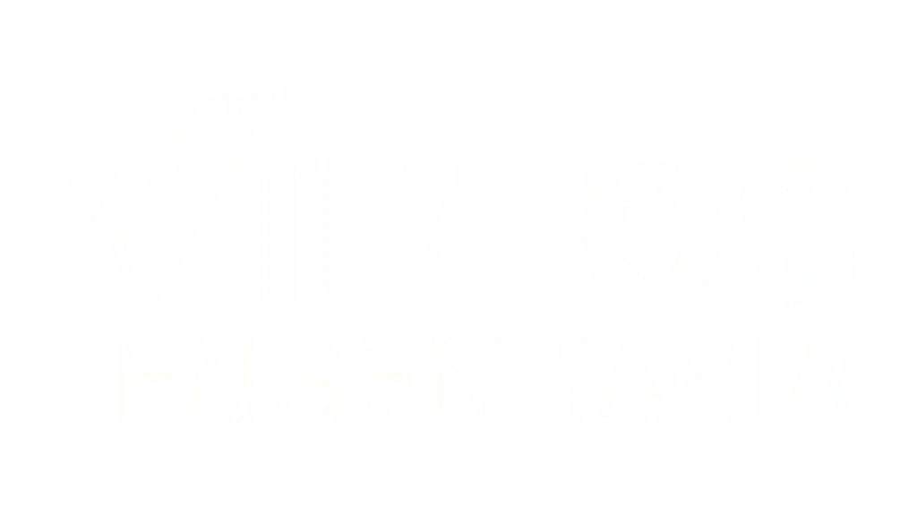 Logo Virtos Engenharia - Branco